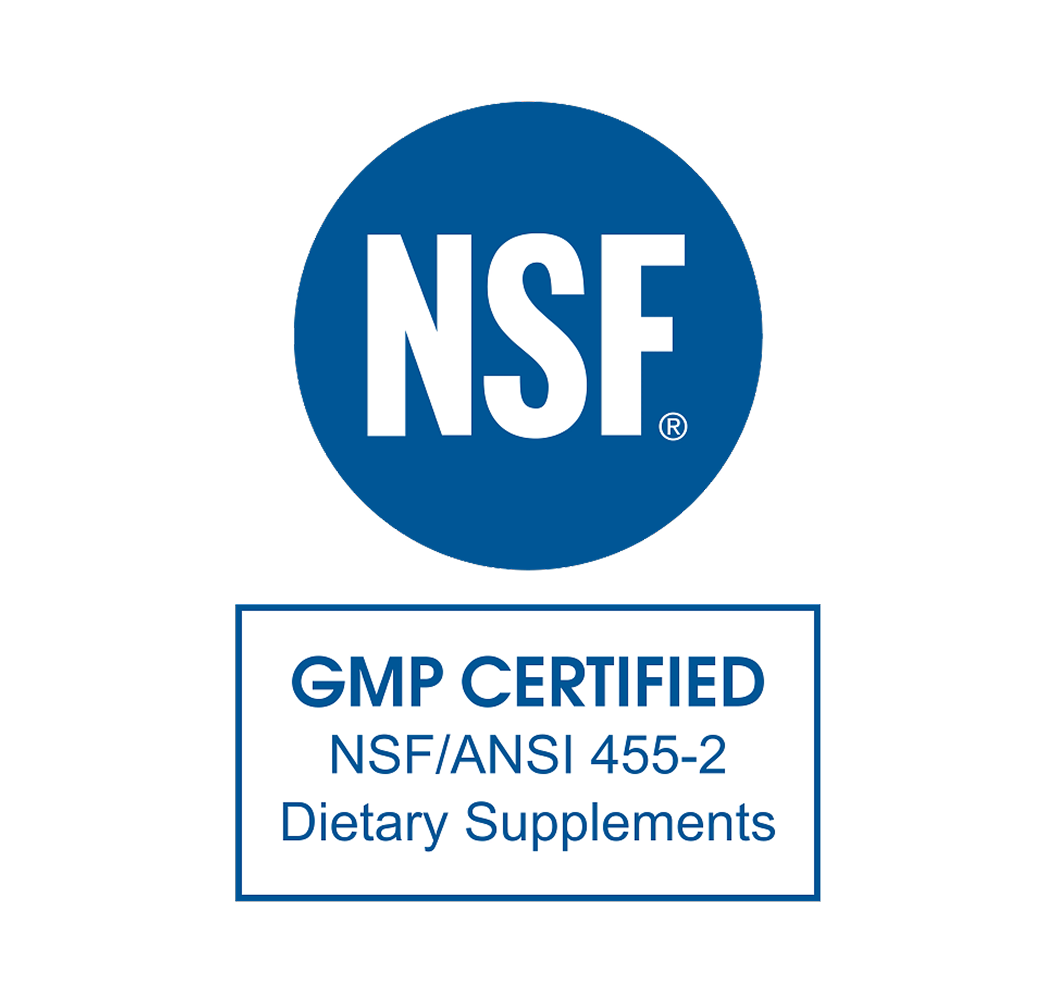 NSF GMP certified mark — GMP Certified, NSF/ANSI 455-2, Dietary Supplements
